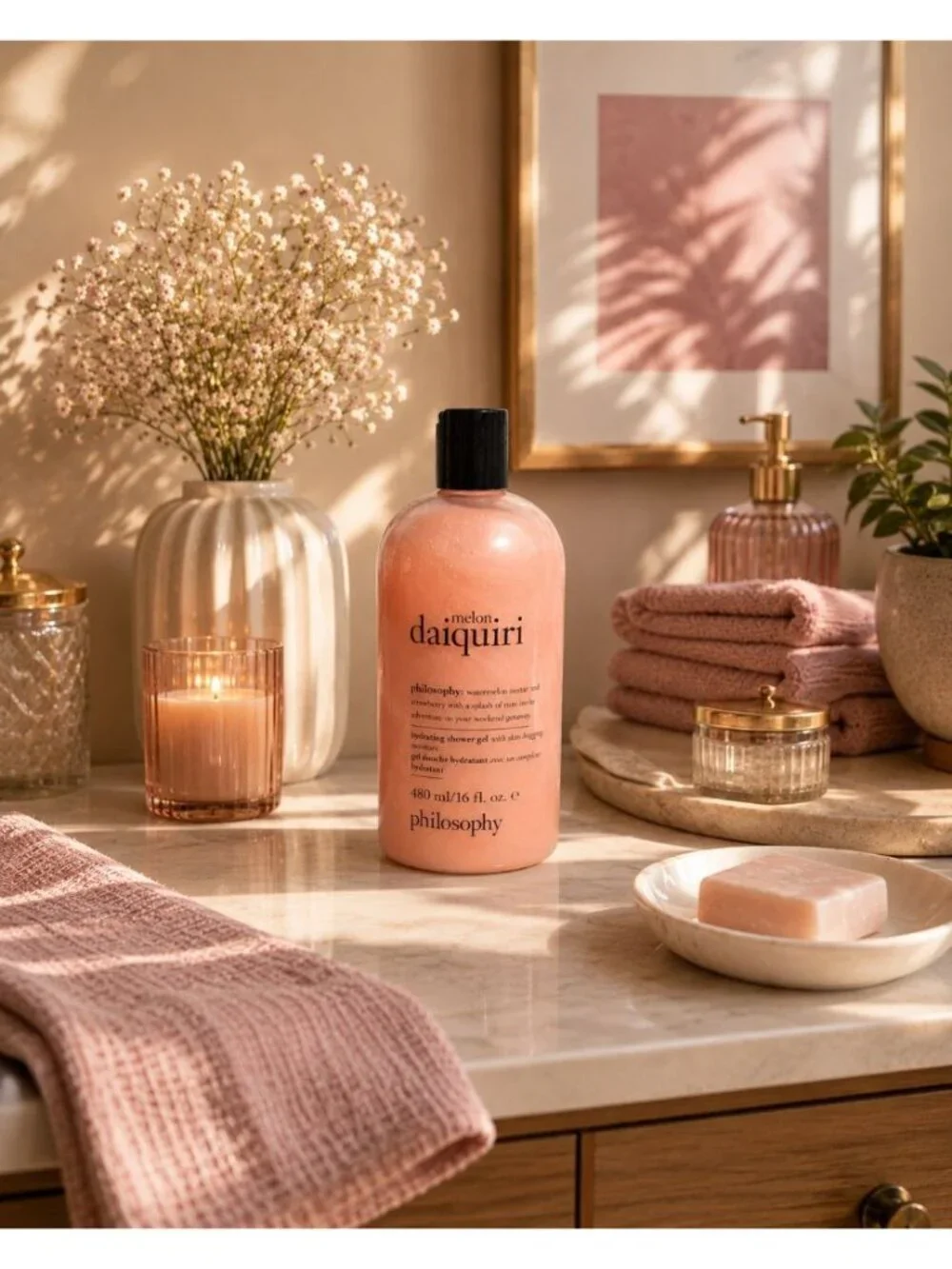 NEW Philosophy Melon Daiquiri Body Wash Shower Gel & Bubble Bath 16oz 480ml Skin